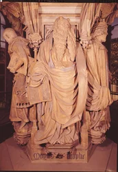 Moses (Detail) vom sechseckigen Sockel des Brunnens von Moses, 1395-1404